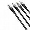 כבל סנכרון וטעינה USB to lightning, micro usb and type-c