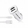 מטען לרכב Silver Line SCC340N 3.4A + כבל Lightning