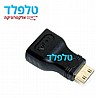 מתאם מיני HDMI זכר ל HDMI נקבה מוזהב
